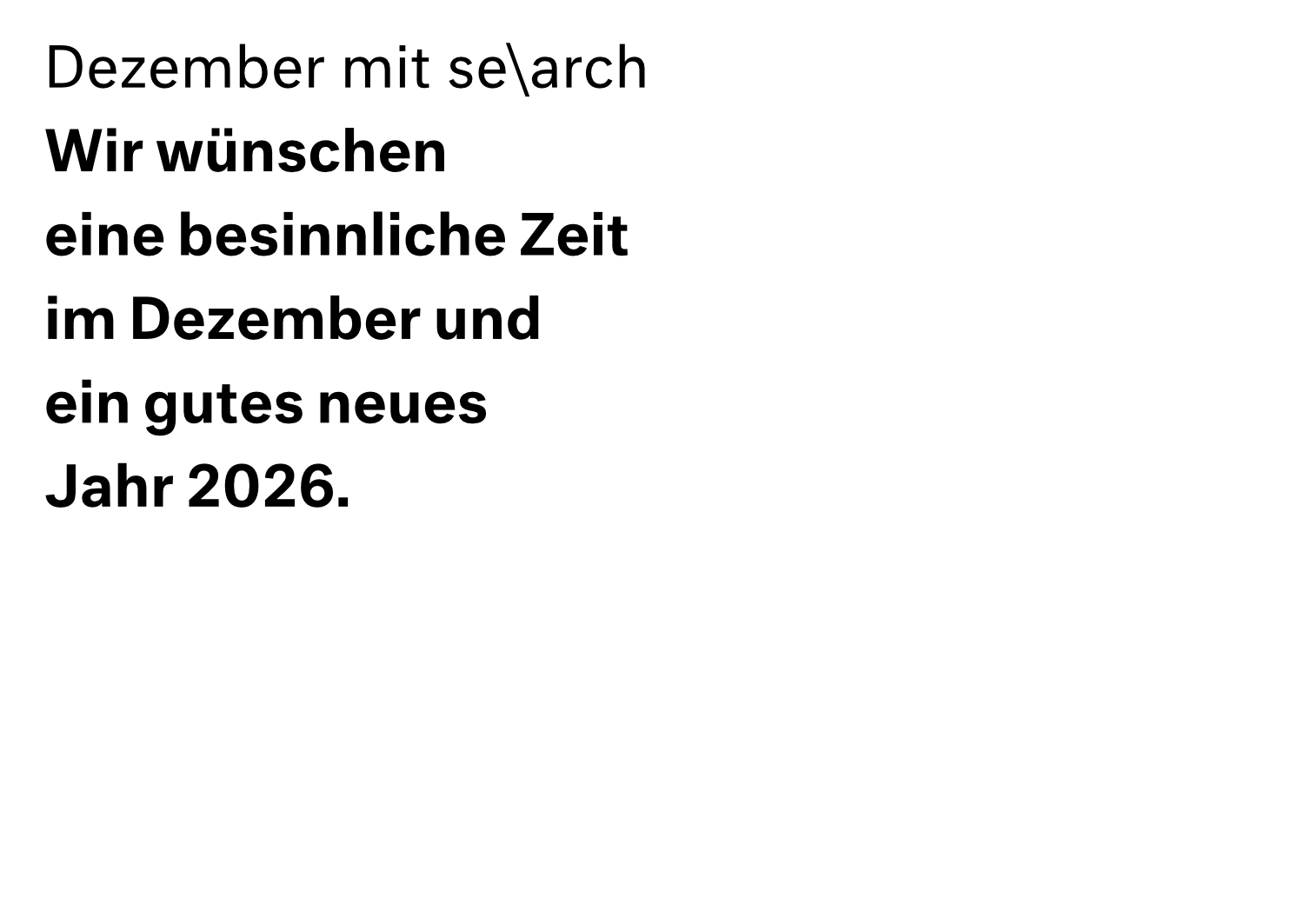 Weihnachtskarte 2026 Geschenk